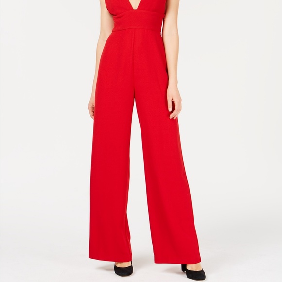 LEYDEN Deep-V Jumpsuit - Picture 3 of 4